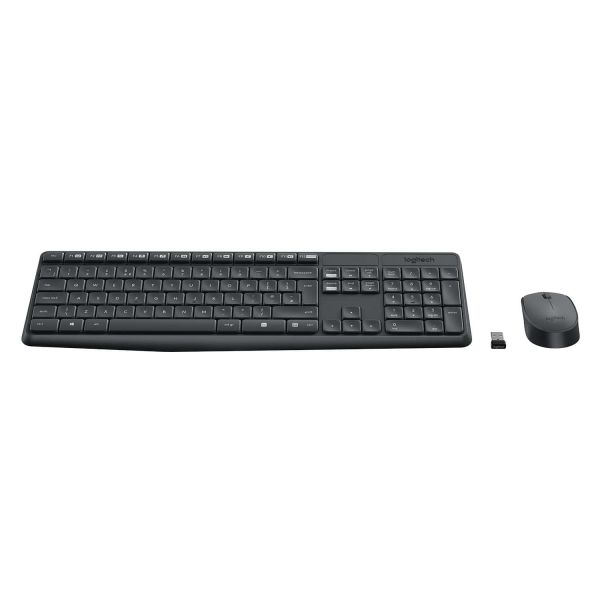Logitech MK235 Wireless Keyboard and Mouse Combo Normaal formaat. Duurzaam. Eenvoudig. (920-007911)