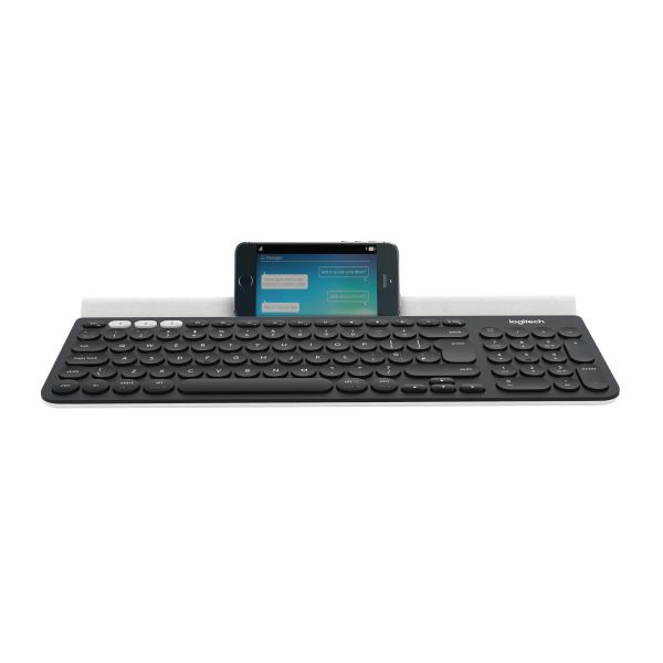 Logitech K780 Multi-Device Wireless Keyboard toetsenbord RF-draadloos + Bluetooth QWERTY Engels Grijs, Wit (920-008041)