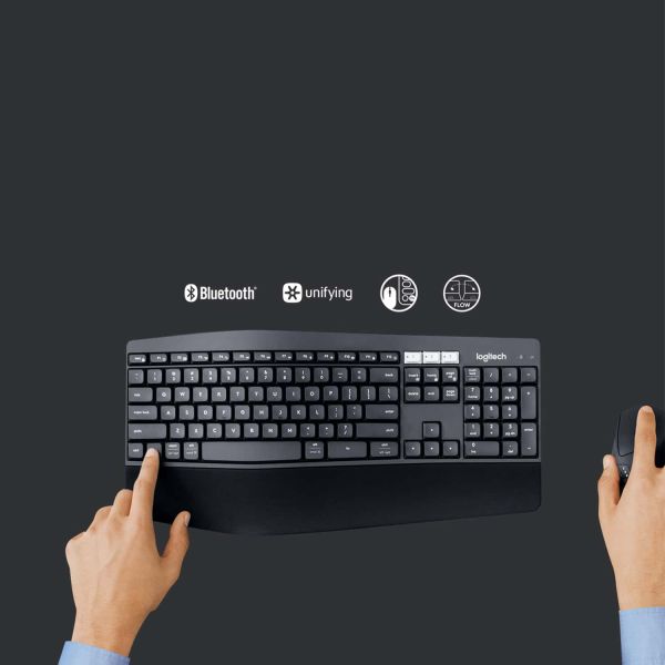 Logitech MK850 Performance toetsenbord Inclusief muis RF-draadloos + Bluetooth QWERTY Amerikaans Engels Zwart (920-008226)