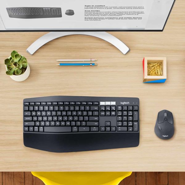 Logitech MK850 Performance toetsenbord Inclusief muis RF-draadloos + Bluetooth QWERTY Amerikaans Engels Zwart (920-008226)