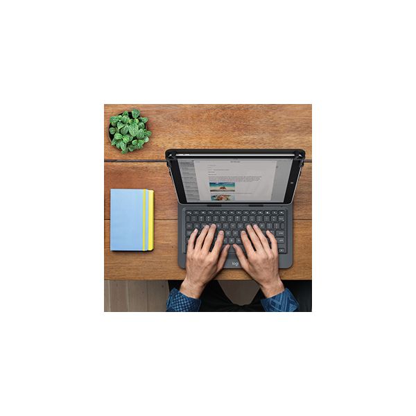 Logitech Universal Folio met geïntegreerd toetsenbord voor 9-10 inch Apple-, Android- of Windows-tablets (920-008338)