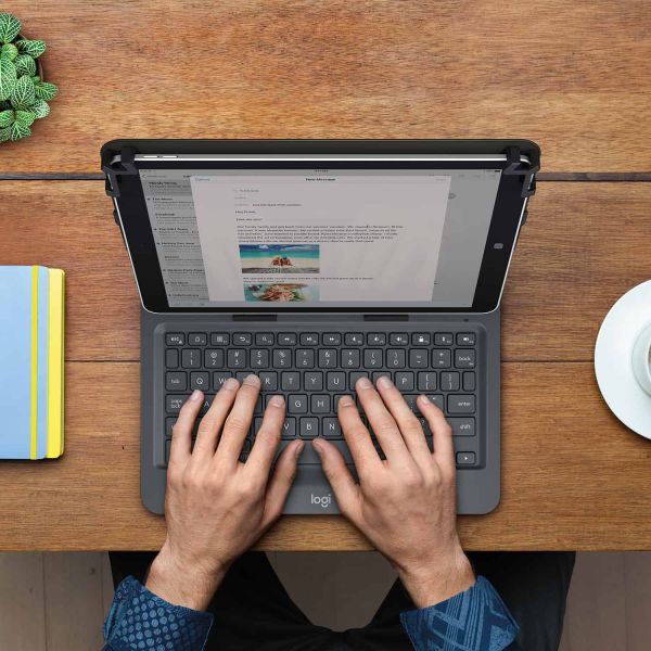 Logitech Universal Folio met geïntegreerd toetsenbord voor 9-10 inch Apple-, Android- of Windows-tablets (920-008338)