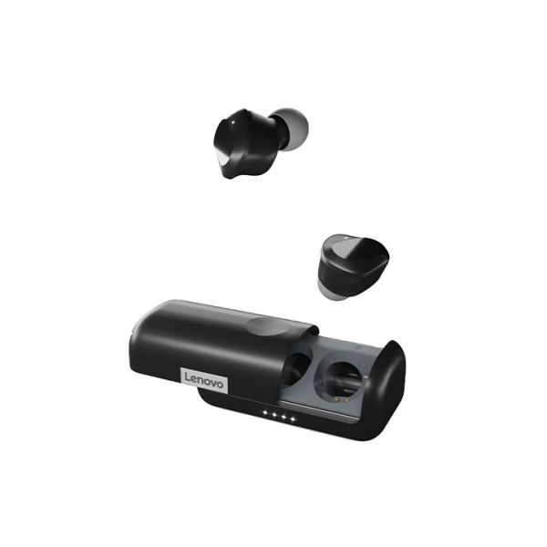 Lenovo ZA800000WW hoofdtelefoon/headset Hoofdtelefoons True Wireless Stereo (TWS) In-ear Oproepen/muziek USB Type-C Bluetooth Zwart (ZA800000WW)