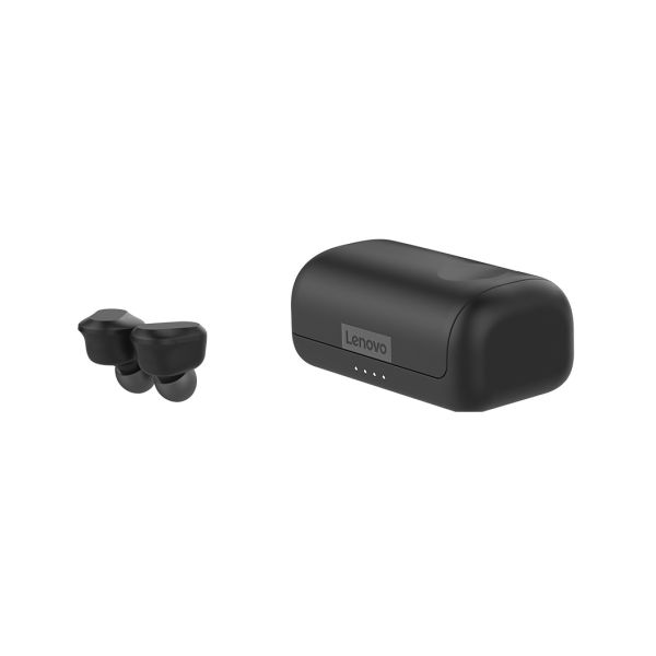 Lenovo ZA800000WW hoofdtelefoon/headset Hoofdtelefoons True Wireless Stereo (TWS) In-ear Oproepen/muziek USB Type-C Bluetooth Zwart (ZA800000WW)