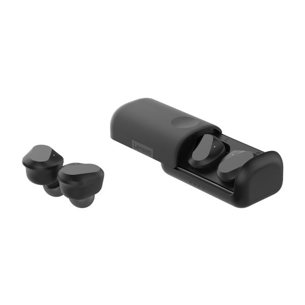 Lenovo ZA800000WW hoofdtelefoon/headset Hoofdtelefoons True Wireless Stereo (TWS) In-ear Oproepen/muziek USB Type-C Bluetooth Zwart (ZA800000WW)