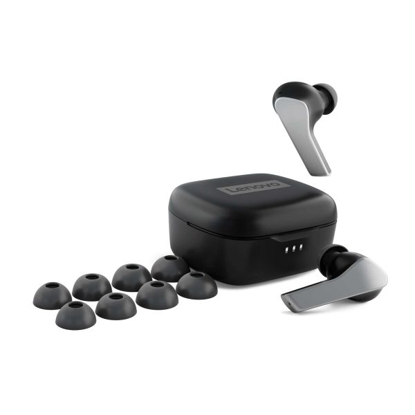 Lenovo Smart Wireless Earbuds Headset Draadloos In-ear Muziek/Voor elke dag Bluetooth Zwart (ZA9A0015WW)
