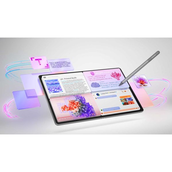 Lenovo Idea Tab Plus Mediatek 256 GB 30,7 cm (12.1") 8 GB Wi-Fi 5 (802.11ac) Android 15 Grijs (ZAG70201SE)