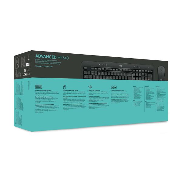 Logitech MK540 ADVANCED Onmiddellijk vertrouwd. Gewoon geavanceerd. (920-008678)