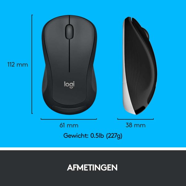 Logitech Advanced MK540 toetsenbord Inclusief muis USB QWERTY US International Zwart, Wit (920-008685)