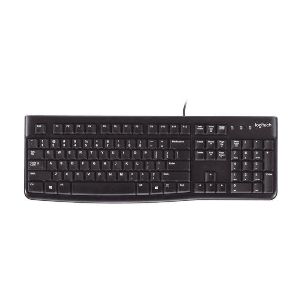 Logitech LOGI K120 Corded Keyboard black ARA102 (920-002495)