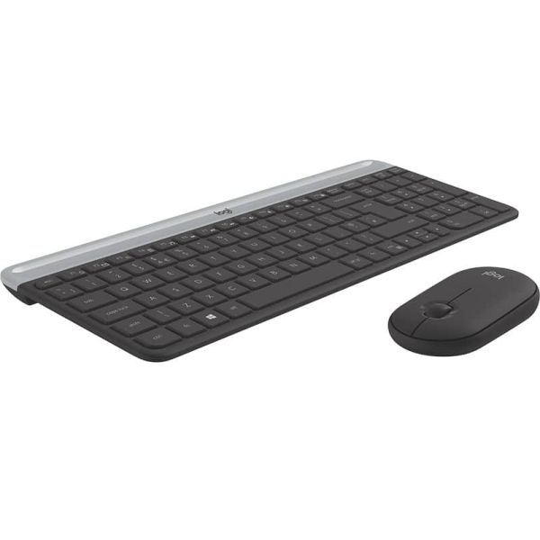 Logitech MK470 toetsenbord Inclusief muis RF Draadloos QWERTY Scandinavisch Grafiet (920-009200)
