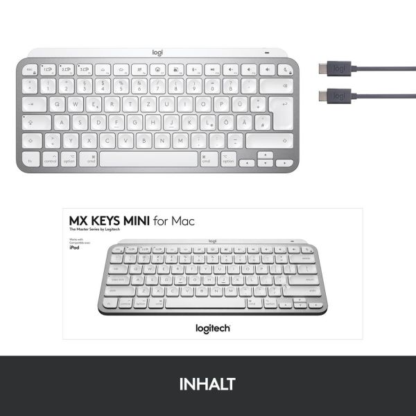 Logitech LOGI MX Keys Mini Mac PALE GREY FR (920-010520)