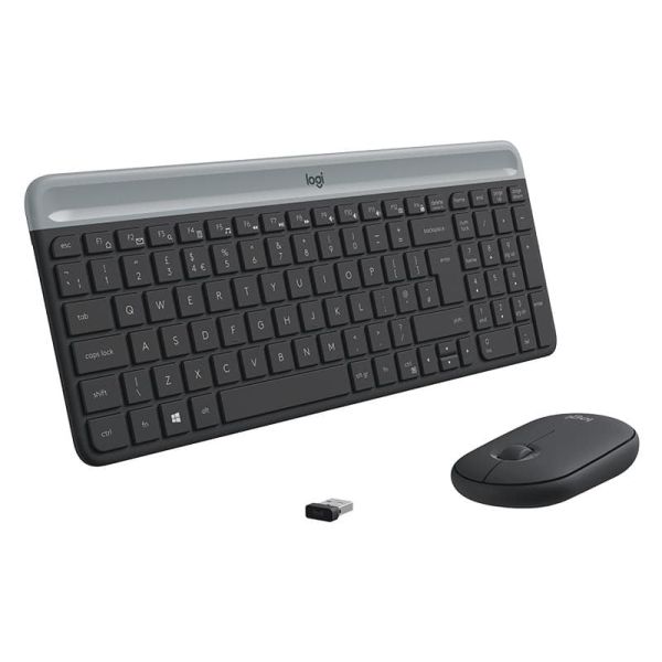 Logitech MK470 toetsenbord Inclusief muis Universeel RF Draadloos QWERTY US International Grafiet (920-009204)