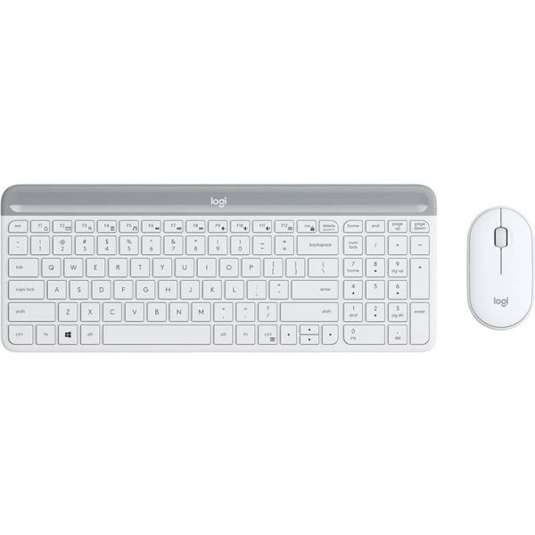 Logitech MK470 toetsenbord Inclusief muis RF Draadloos QWERTY Engels Wit (920-009205)