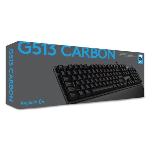 Logitech G G513 CARBON Mechanisch RGB-gamingtoetsenbord (920-009325)