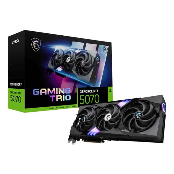 MSI GAMING GeForce RTX 5070 12G TRIO OC NVIDIA 12 GB GDDR7 (GEFORCE RTX 5070 12G GAMING TRIO OC)
