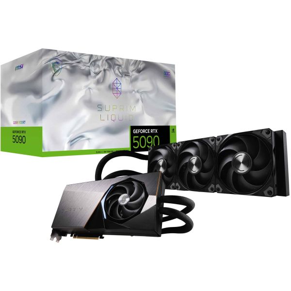 MSI SUPRIM GEFORCE RTX 5090 32G LIQUID SOC videokaart NVIDIA 32 GB GDDR7 (GEFORCE RTX 5090 32G SUPRIM LIQUID SOC)