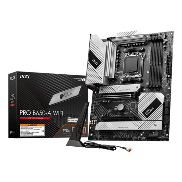 MSI PRO B650-A WIFI moederbord AMD B650 Socket AM5 ATX (PRO B650-A WIFI)