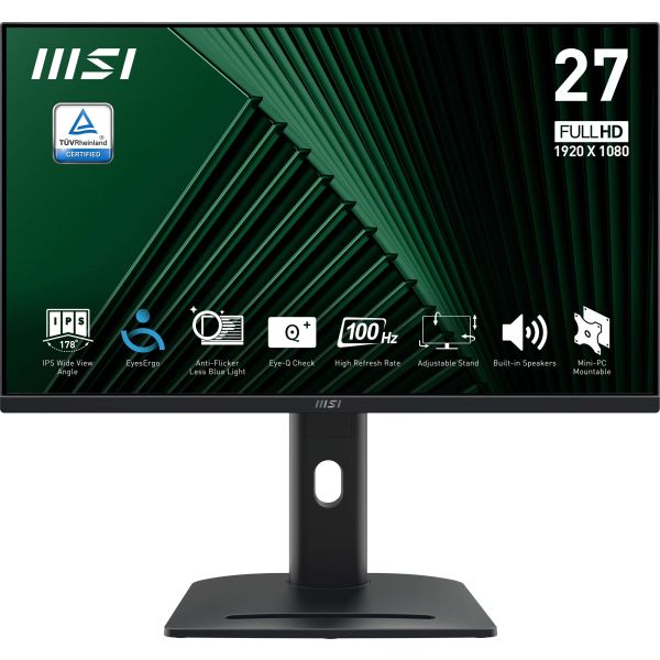 MSI PRO MP275PG computer monitor 68,6 cm (27") 1920 x 1080 Pixels Full HD LCD Zwart (PRO MP275PG)