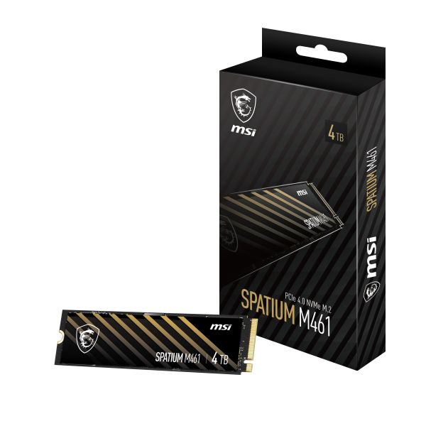 MSI SPATIUM M461 PCIe 4.0 NVMe M.2 4TB PCI Express 4.0 3D NAND (S78-440R030-P83)