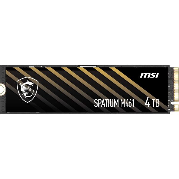 MSI SPATIUM M461 PCIe 4.0 NVMe M.2 4TB PCI Express 4.0 3D NAND (S78-440R030-P83) MSI SPATIUM M461 PCIe 4.0 NVMe M.2 4TB PCI Express 4.0 3D NAND (S78-440R030-P83)