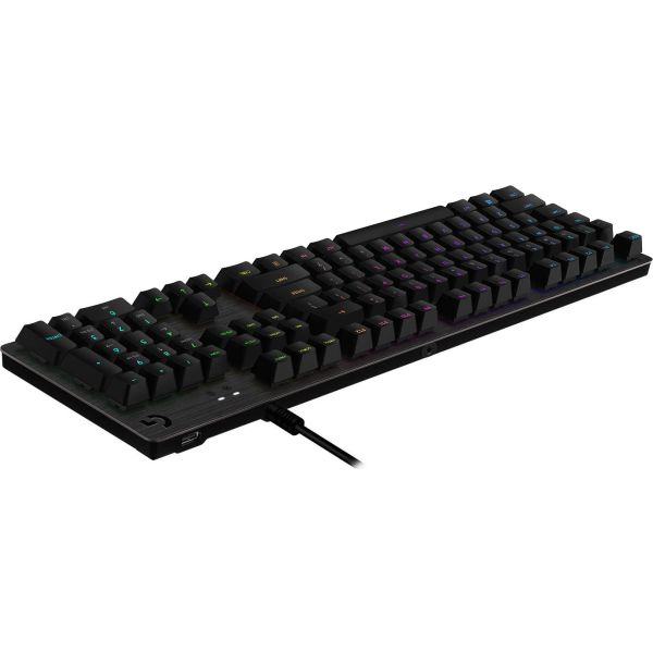 Logitech G G512 CARBON LIGHTSYNC RGB Mechanical Gaming Keyboard with GX Red switches toetsenbord USB Engels Koolstof (920-009368)