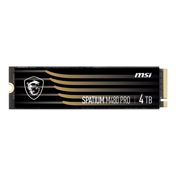 MSI SPATIUM M480 PRO PCIE 4.0 NVME M.2 4TB internal solid state drive PCI Express 4.0 3D NAND (S78-440R050-P83)