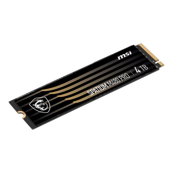 MSI SPATIUM M480 PRO PCIE 4.0 NVME M.2 4TB internal solid state drive PCI Express 4.0 3D NAND (S78-440R050-P83) MSI SPATIUM M480 PRO PCIE 4.0 NVME M.2 4TB internal solid state drive PCI Express 4.0 3D NAND (S78-440R050-P83)