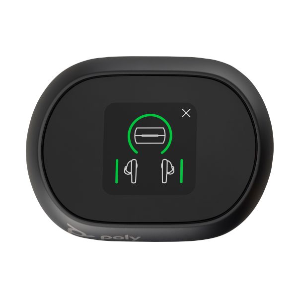 Poly Voyager Free 60+ UC M Carbon Black Earbuds + BT700 USB-C-adapter + oplaadcase met touchscreen (216066-02)