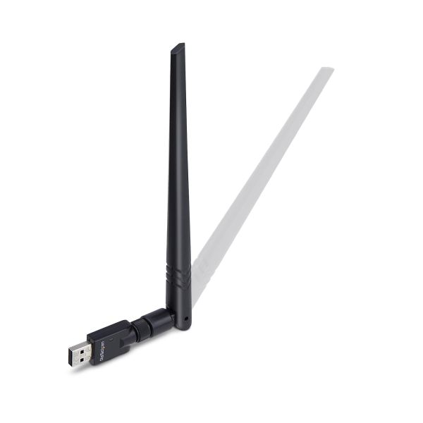StarTech.com USB Bluetooth 5.3 Adapter voor PC/Laptop, Class 1, USB Bluetooth Dongle, Connectiviteit over grote afstanden voor toetsenbord, muis, audiostreaming en PAN-netwerken, Windows/Linux (AV53C1-USB-BLUETOOTH)