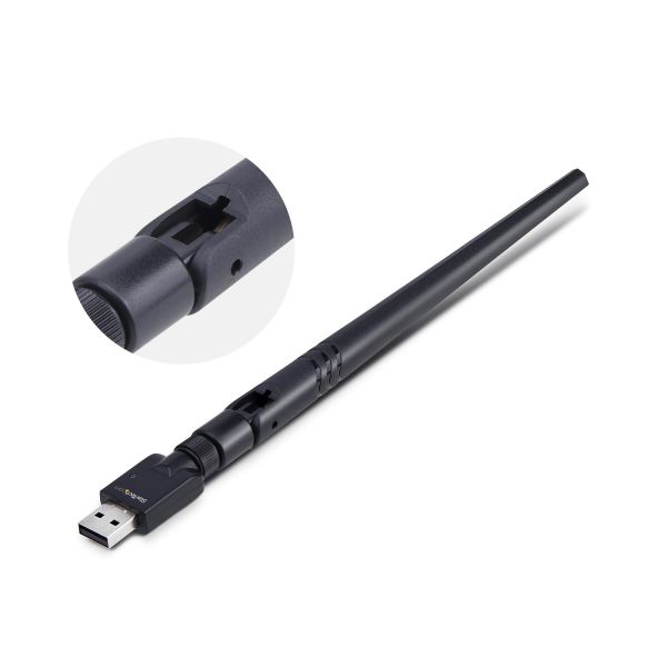 StarTech.com USB Bluetooth 5.3 Adapter voor PC/Laptop, Class 1, USB Bluetooth Dongle, Connectiviteit over grote afstanden voor toetsenbord, muis, audiostreaming en PAN-netwerken, Windows/Linux (AV53C1-USB-BLUETOOTH)