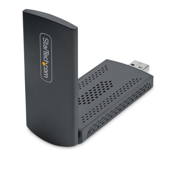 StarTech.com Wi-Fi 6E USB Adapter/Dongle, Voor Desktop/Laptop PC, Wireless NIC met Uitklapbare Antenne, WiFi Adapter Ondersteunt 802.11 b/g/n/ac/ax, 2.4/5/6 GHz Netwerk Compatibel (AX54005A-USB-WIFI-6E) StarTech.com Wi-Fi 6E USB Adapter/Dongle, Voor Desktop/Laptop PC, Wireless NIC met Uitklapbare Antenne, WiFi Adapter Ondersteunt 802.11 b/g/n/ac/ax, 2.4/5/6 GHz Netwerk Compatibel (AX54005A-USB-WIFI-6E)