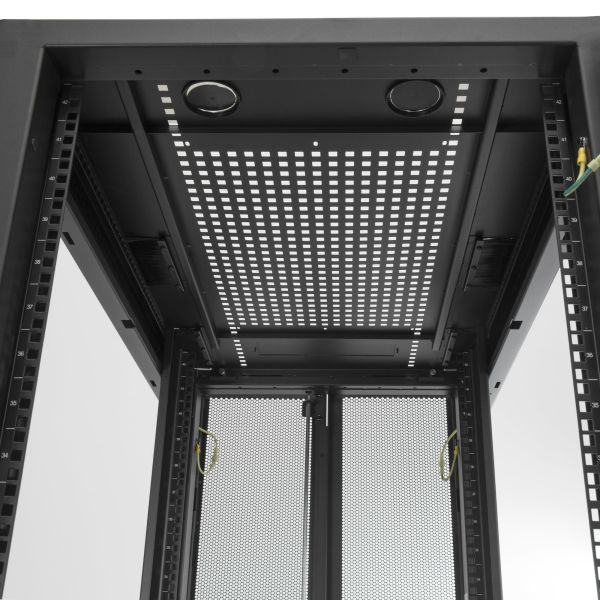 StarTech.com 25U Enterprise-Grade Server Rack Cabinet Kit, 19in Vergrendelbare 4-Post Patchkast met Kabelbeheer, 89cm Montagediepte, 1500kg Draagkracht (RK2537BKM) n/a StarTech.com 25U Enterprise-Grade Server Rack Cabinet Kit, 19in Vergrendelbare 4-Post Patchkast met Kabelbeheer, 89cm Montagediepte, 1500kg Draagkracht