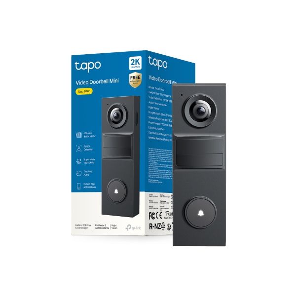 TP-Link Tapo D205 intercomsysteem 3 MP Zwart (TAPO D205)