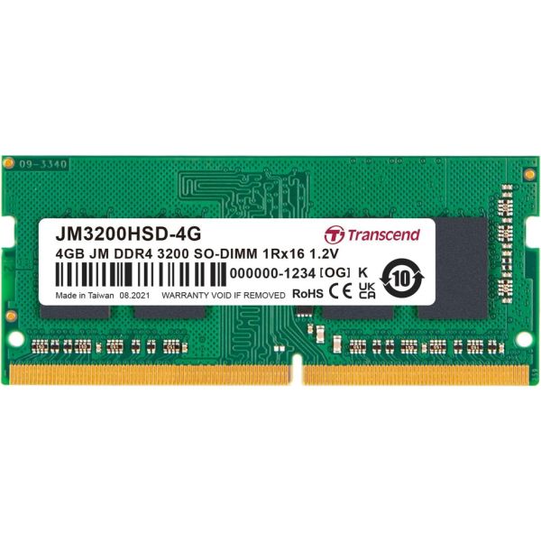 TRANSCEND 4GB JetRam DDR4 3200 SO-DIMM (JM3200HSD-4G)