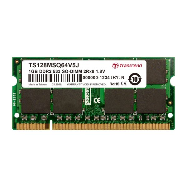 TRANSCEND 1GB SDRAM DDR2 533 CL4 soDIMM (TS128MSQ64V5J)