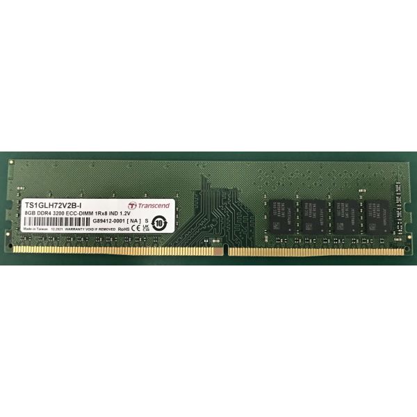 TRANSCEND 8GB DDR4 3200Mhz ECC-DIMM 1Rx8 (TS1GLH72V2B)