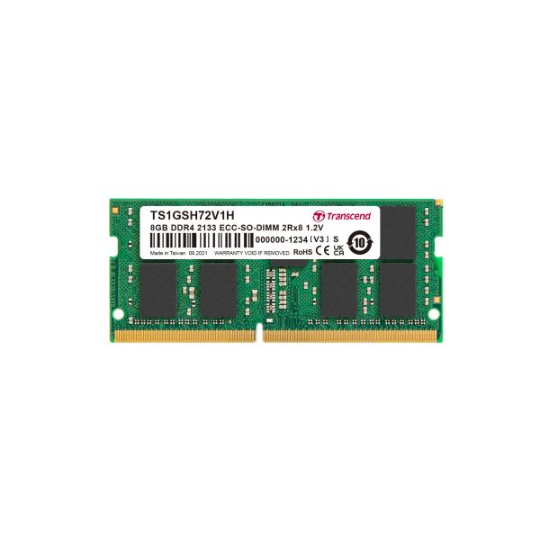 TRANSCEND 8GB DDR4 2133 ECC-SO-DIMM 2Rx8 (TS1GSH72V1H)
