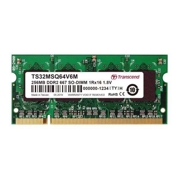 Transcend 256MB DDR2 667 SO-DIMM (TS32MSQ64V6M)
