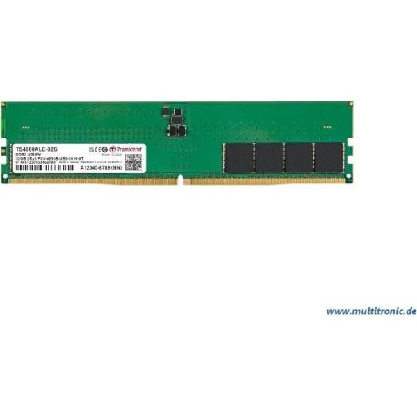 Transcend 32GB DDR5 4800MHz U-DIMM (TS4800ALE-32G)