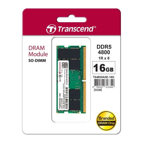 Transcend DDR5 4800 16GB SO-DIMM (TS4800ASE-16G)