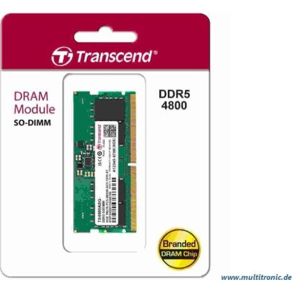 Transcend 8GB DDR5 4800MHz SO-DIMM (TS4800ASG-8G)