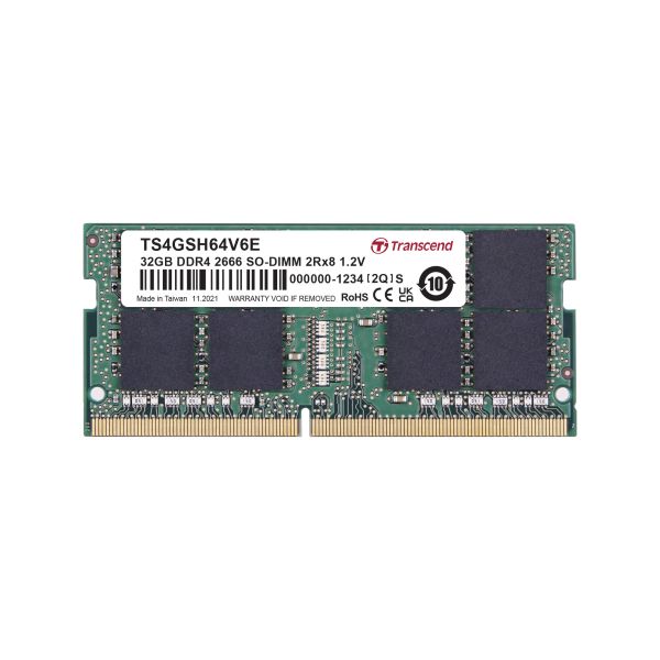 Transcend 32GB DDR4 2666MHz SO-DIMM (TS4GSH64V6E)