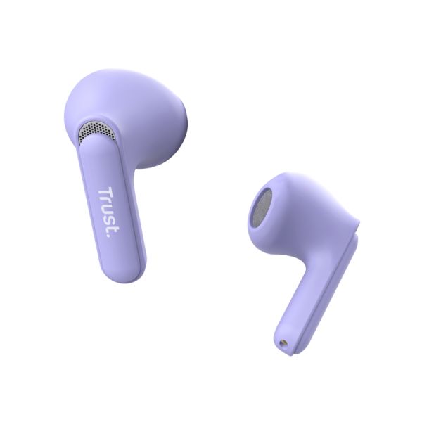 Trust Yavi Headset True Wireless Stereo (TWS) In-ear Oproepen/muziek USB Type-C Bluetooth Paars (25299)  Trust Yavi Headset True Wireless Stereo (TWS) In-ear Oproepen/muziek USB Type-C Bluetooth Paars (25299)