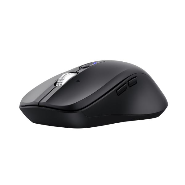 Trust Ferro Hyperscroll Draadloze Muis - Multi-device muis – Hyperscrollwiel – RF+Bluetooth – Zwart (25673)