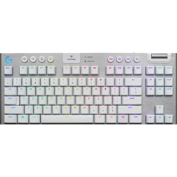 Logitech G G915 Tkl toetsenbord RF-draadloos + Bluetooth QWERTY Engels Wit (920-009719)