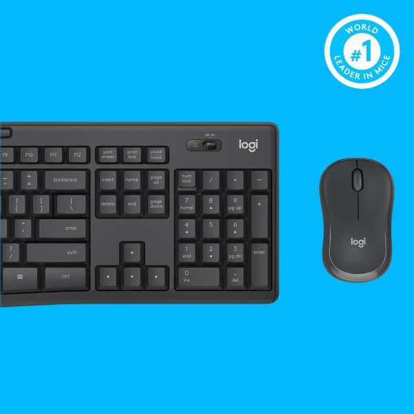 Logitech MK295 Silent Wireless Combo toetsenbord Inclusief muis USB QWERTY US International Grafiet (920-009800)