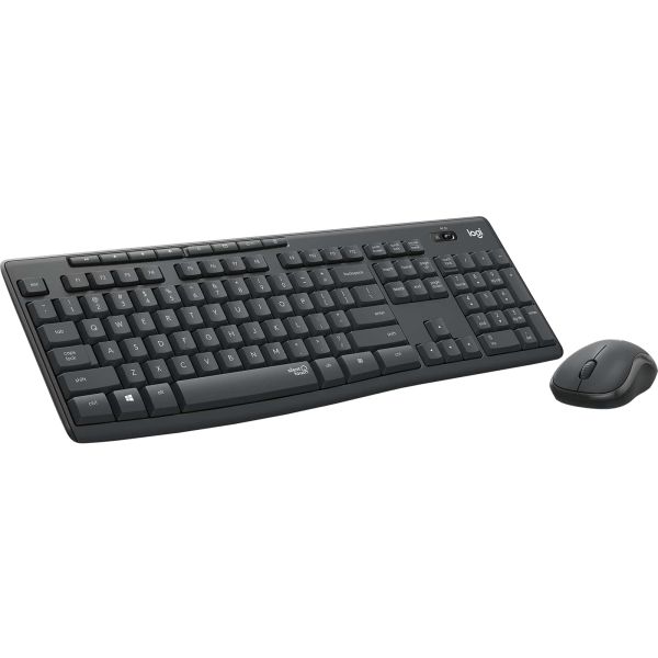 Logitech MK295 Silent Wireless Combo toetsenbord Inclusief muis USB QWERTY US International Grafiet (920-009800) Logitech MK295 Silent Wireless Combo toetsenbord Inclusief muis USB QWERTY US International Grafiet (920-009800)