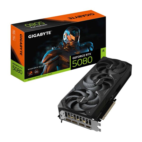 GIGABYTE GeForce RTX 5080 WINDFORCE OC SFF 16G NVIDIA 16 GB GDDR7 (GV-N5080WF3OC)