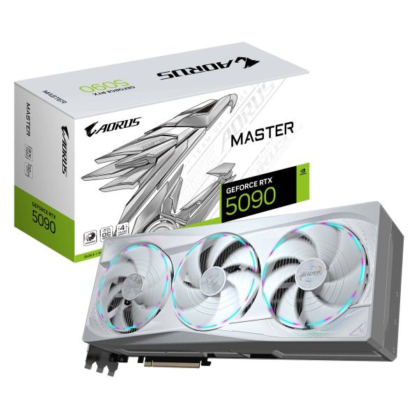 GIGABYTE AORUS GeForce RTX 5090 MASTER ICE 32G NVIDIA 32 GB GDDR7 (GV-N5090AORUSM ICE)